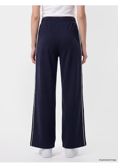 Lcw Modest Lacivert Şerit Detaylı Soft Touch Kadın Eşofman Altı