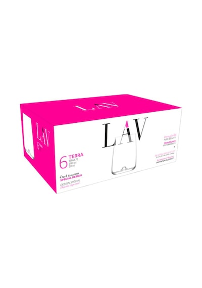 Lav Terra Cam Goblet 6'lı 590 ml (Kırmızı Şarap Kadehi , Kokteyl Bardağı )