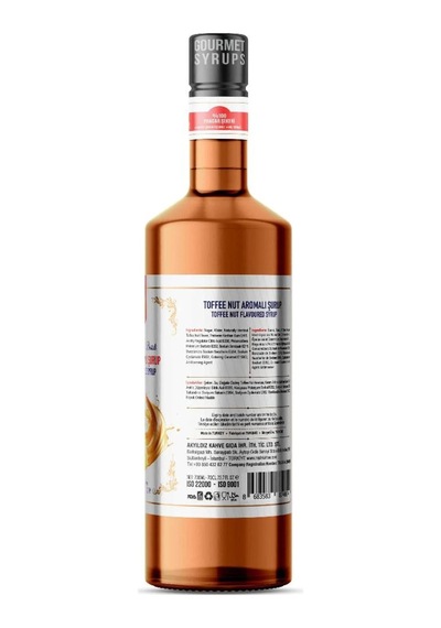 Nish Toffee Nut Aromalı Şurup 700 Ml - Cam Şişe