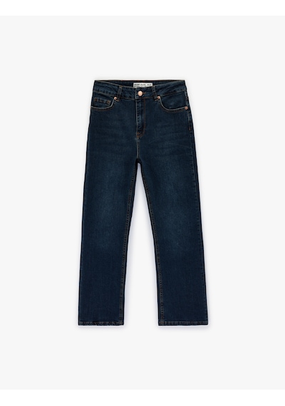Koton Dar Kesim Normal Bel Cepli İspanyol Paça Jean Pantolon - Flare Jeans Koyu İndigo 6sal40013md İndigo Koton Dar Kesim Normal Bel Cepli İspanyol Paça Jean Pantolon - Flare Jeans Koyu İndigo 6sal40013md İndigo