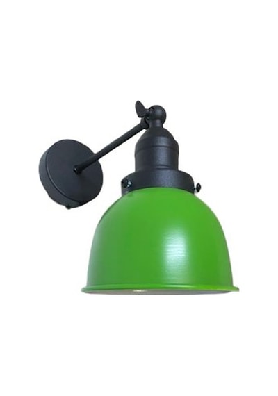Rsylight Retro Metal Dekoratif Rustik Akrobatik Yeşil Mafsallı Duvar Aplik-1464483916745 Siyah