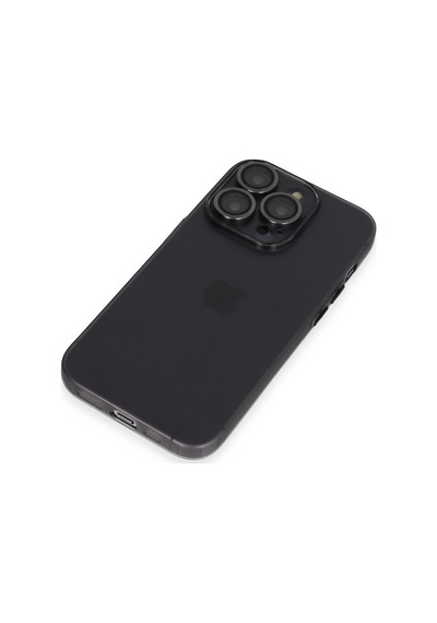Apple iPhone Uyumlu 13 Pro Kılıf Luko Lens Silikon - Siyah İtdark27737
