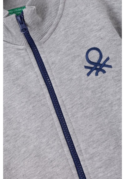 United Colors Of Benetton Erkek Çocuk Bnt-b23351sweatshirt Gri Melanj-2130 Gri