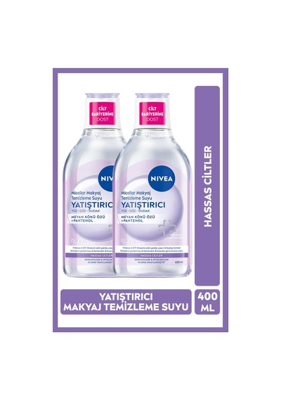 Nivea Micellar Makyaj Temizleme Suyu Hassas Ciltler 400 Ml 2 Adet