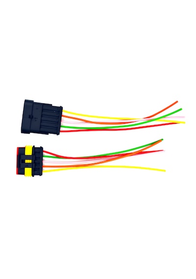 Süper Seal Elektrik Soketi 1 Takım 5 Pin 5 Kablolu Su Geçirmez Konnektör