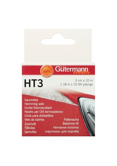 Gütermann Ht3 Polar Etek, 10 Metre Uzunluk X 3 Cm Genişlik, Beyaz Genel