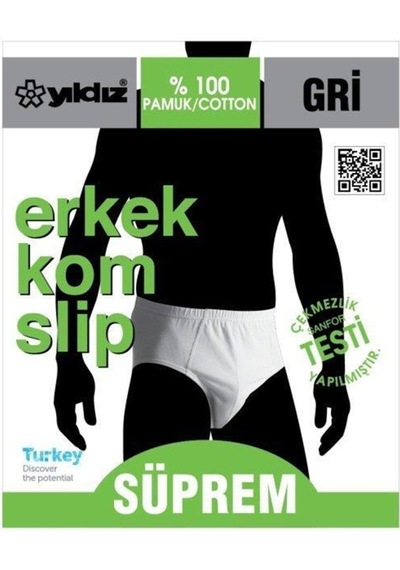 Yıldız Erkek Süprem Pamuk Slip Külot 130-131 - 3 Adet
