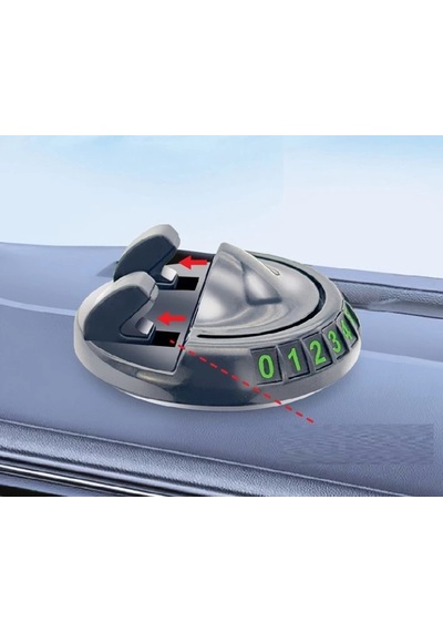 360 Dönebilen Yapışkanlı Numaratörlü Araç Telefon Tutucu 1239642
