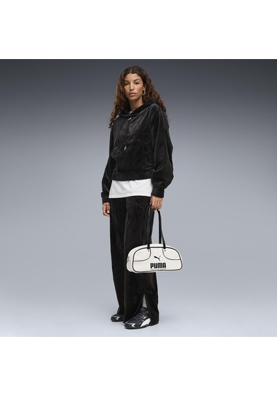 Puma Essentials Elevated Velour Kadın Siyah Günlük Stil Sweatshirt 69402001