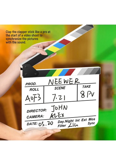 Neewer Yönetmen Film Klaketi 30x25cm
