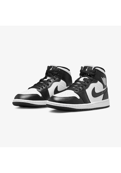 Nike Air Jordan 1 Mid 'panda' Basketbol Ayakkabısı-dv0991-101-sportxoutlet Siyah - Beyaz