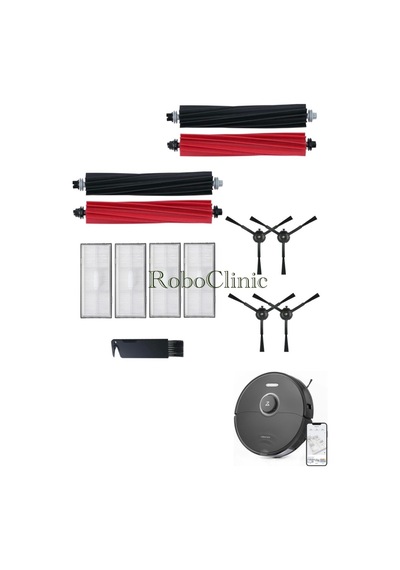 Roborock S8 Sonic Akıllı Robot Süpürge Uyumlu Fırça Hepa Filtre Mop Seti-13 Parça