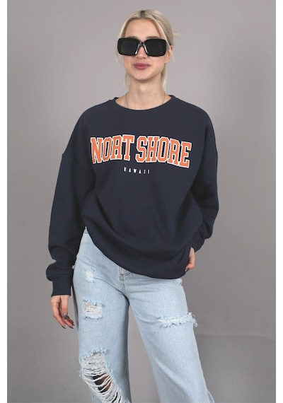 Mad Girls Lacviert Sweatshirt Mg767 Lacivert