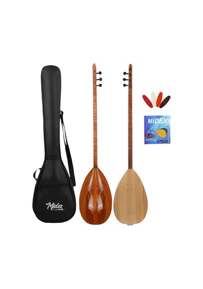 Yonka B-141u Uzun Sap Karaağaç Gövde Kaliteli Gürgen Sap Saz Bağlama Seti