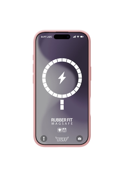 Apple Uyumlu iPhone Buff 16 Plus Magsafe Rubber Fit Silikon Kılıf Light Pink