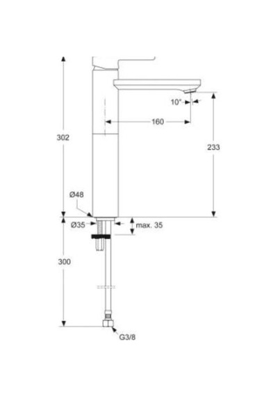 Ideal Standard Jado Neon Yüksek Lavabo Bataryası - A5581aa- Krom