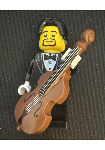 Orjinal Lego Minifigür Bass Player