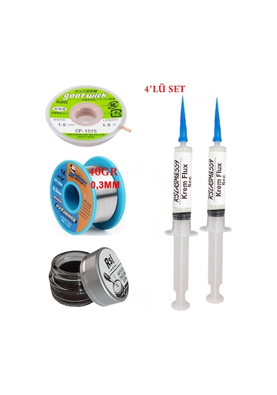 Mechanic Lehim Teli 0,3mm 40gr Havya Uc Temizleyici Flux Lehim Toplama Cp-1515 Lehim Emme Teli Seti03