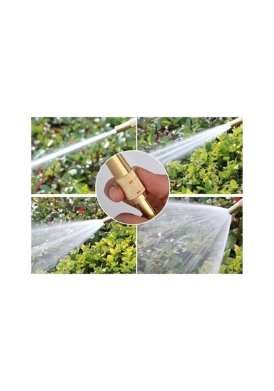 10 Adet Ayarlanabilir Basınçlı Hortum Başlığı Pirinç Nozul Gold, Bahçe Sulama, Araba Yıkama, Köpek Yıkama, Jet Spray Nozzle