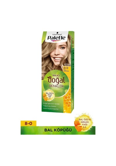 Palette Natural Doğal Renkler Saç Boyası 8 - 0 Bal Köpüğü