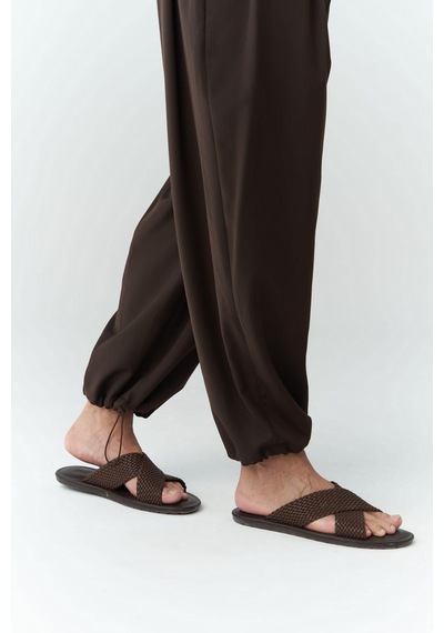Mai Collection Mai Studios Co. Hector Kahve Geniş Paça Erkek Pantolon Kahverengi