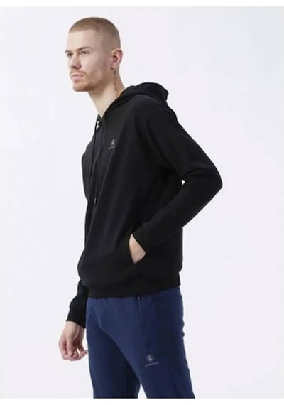 Lumberjack Mb Sn73 Hoodıe 4pr,sıya Erkek Sweatshırt Siyah