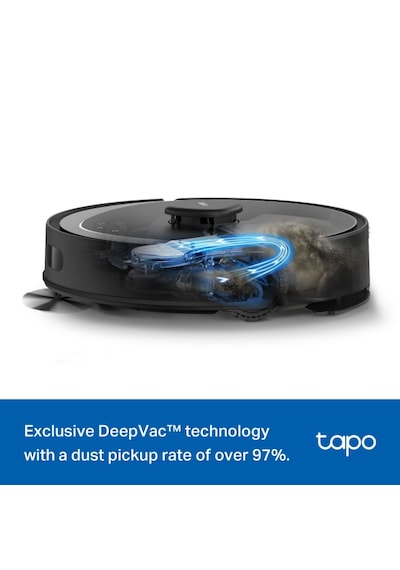 TP-Link Tapo RV30 Max Plus 5300Pa Yüksek Vakum Güçlü Robot Süpürge ve Paspas + Akıllı Otomatik Boşaltma Ünitesi