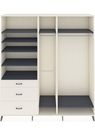 Hyperion Dolap 9 Raflı 3 Çekmeceli 3 Askılı 220x44x243 Aytaşı-antrasit/aytaşı Antrasıt/aytası - Aytası Hyperion Dolap 9 Raflı 3 Çekmeceli 3 Askılı 220x44x243 Aytaşı-antrasit/aytaşı Antrasıt/aytası - Aytası