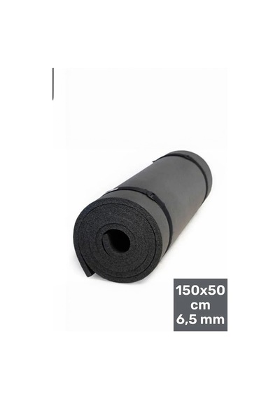 Mobee 6,5mm Taşıma Askılı Siyah Kamp Matı 150x50cm Siyah