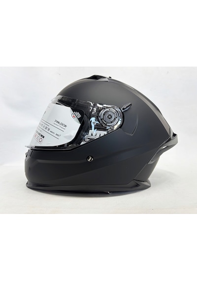 Mt Braker Sv Pure A1Şefaf Vizörlü İç Güneş Vizörlü Kask Mat Siyah
