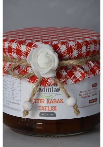 Çıtır Kabak Tatlısı Geleneksel Ev Yapımı Tatlı Cam Kavanoz 300 Gr