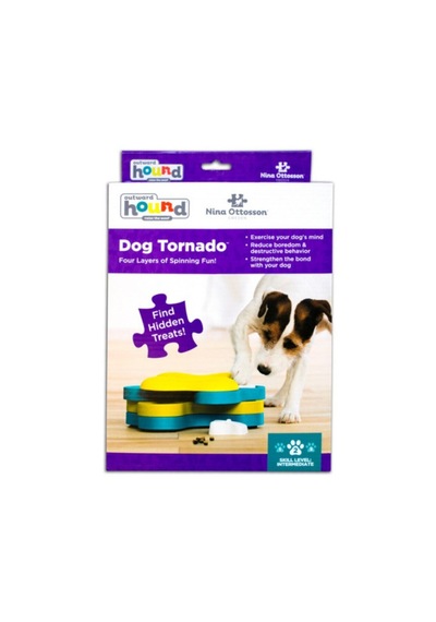 Outward Hound Dog Tornado Köpek Zeka Oyuncağı Döner Katmanlı Ödül Mama Bulmacası