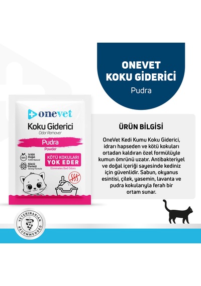 Onevet Kedi Koku Giderici Pudra Kokulu 15 x 25 G
