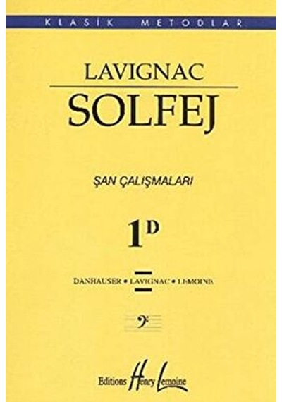 Porte Müzik Yayınları Lavignac Solfej 1D Şan Çalışmaları P-181392