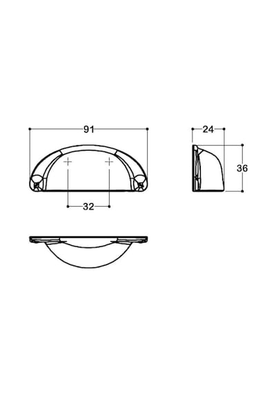 System Mobilya Kulbu Nikel Saten 32mm Tas Kulp Sy4525 0032 Nb Çok Renkli