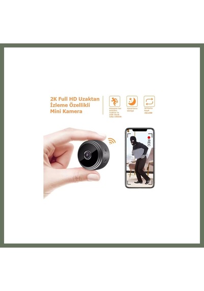 Bezos Blue Inter Mini Kamera 1080p Hd Wifi Gizli, Miknatisli Bezos1