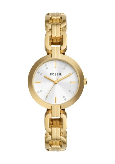 Fossil Fbq3852 Quartz Çelik Altın Rengi Beyaz 32 Mm Kadın Kol Saati