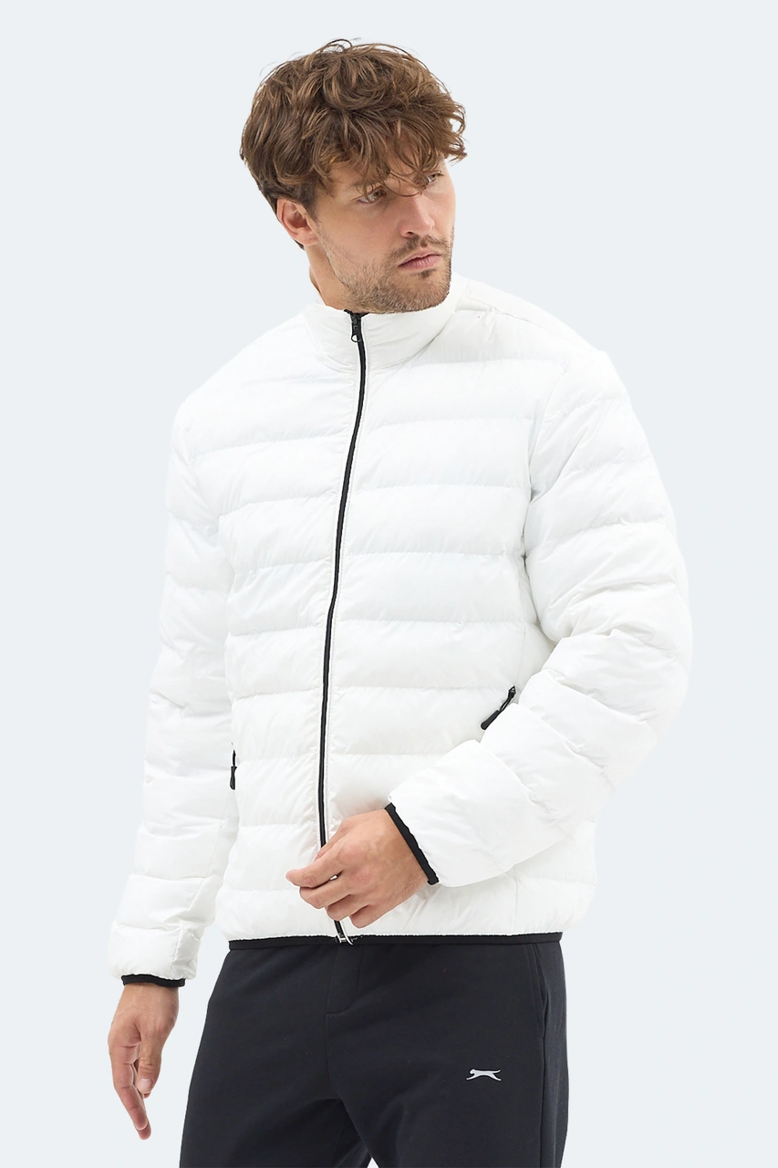 Slazenger Braum Erkek Şişme Ekru Mont & Kaban Ekru