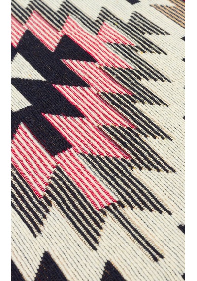 Red Multy Yıkanabilir Çift Taraflı Modern Desenli Dokuma Kilim