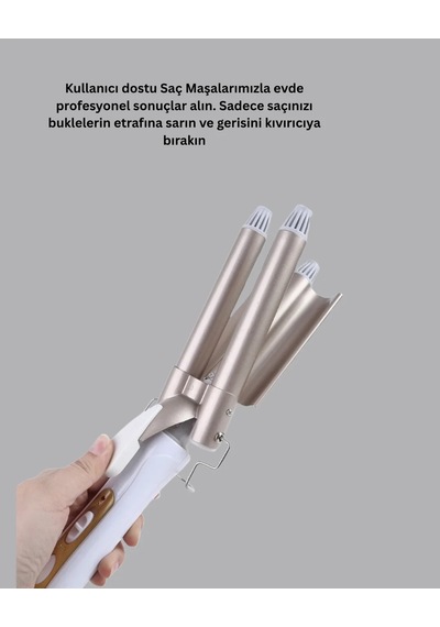 Ayarlanabilir Isı Ayarıyla Profesyonel Bukle Maşası Hızlı Ve Nazik Şekillendirme