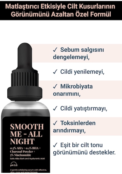 She Vec Smooth Me Akne Karşıtı Pürüzsüzleştirici Serum 30 ML