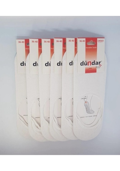 Dündar Çorap Dündar Plus 8214 Unisex Silikonlu Babet Çorap 12 Adet 001