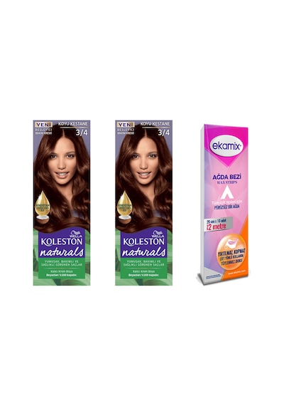 Koleston Naturals Saç Boya 3 - 4 Koyu Kestane 2 Adet