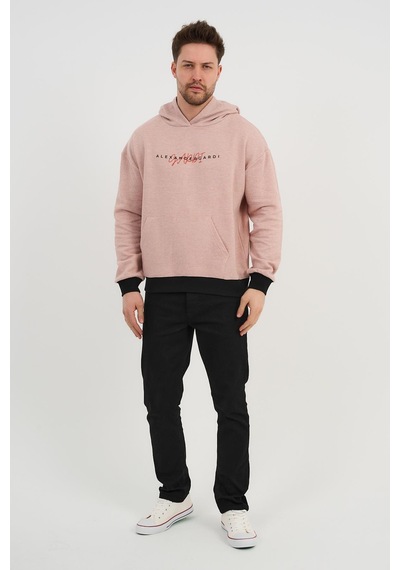Alexander Gardi Alexandergardı Özel Unisex Baskılı Kapüşonlu Kanguru Cepli Sweatshirt Unx-0017602 Kırmızı