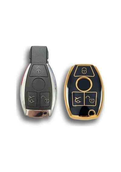 Autohan Keys Lüks Anahtar Kılıfı, Siyah-altın, Nano Kaplama, 2001-2016 Be Tipi Model