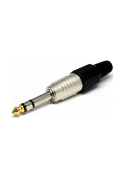 6.3Mm Stereo Erkek Jak - Lehim Tipi Metal