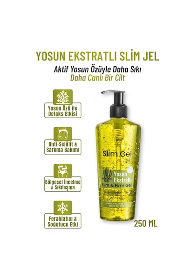 Yosun Özlü Ekstra Slim Jel Selülit & Çatlak Karşıtı, Bölgesel İncelme Ve Sıkılaştırıcı Etki