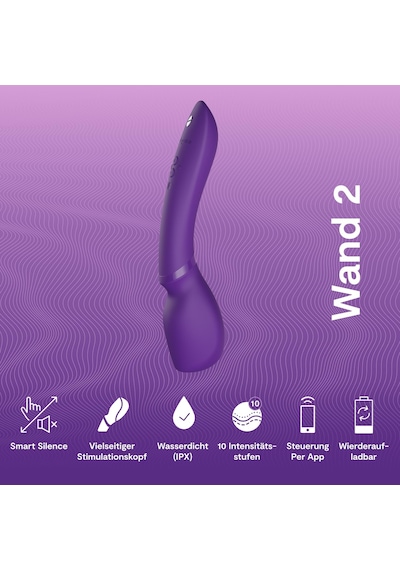 We-vibe Wand 2 Masaj Çubuğu Vibratörü - Kablosuz Masaj Çubuğu Uygulama Kontrolü - Kadınlar İçin Seks Oyuncağı - 10 Yoğunluk Seviyesi - Son Derece Sessiz - Su Geçirmez - Şarj Edilebilir We-vibe Wand 2 Masaj Çubuğu Vibratörü - Kablosuz Masaj Çubuğu Uygulama Kontrolü - Kadınlar İçin Seks Oyuncağı - 10 Yoğunluk Seviyesi - Son Derece Sessiz - Su Geçirmez - Şarj Edilebilir