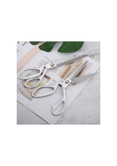 Tr Profesyonel Metal Terzi Makası Gümüş Renkli Büyük Boy 26 Cm Set