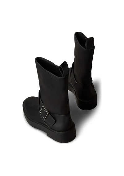 Calvin Klein Concave Welt Bıker Siyah Kadın Bot